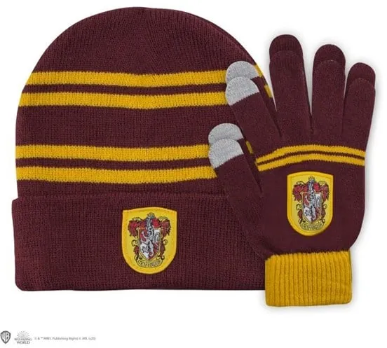 Harry Potter - Pipo/Käsineet Gryffindor Lasten setti EU - Pipo